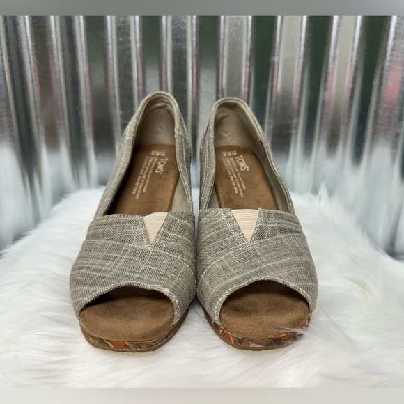 Toms open toe cork wedge - Picture 2 of 7